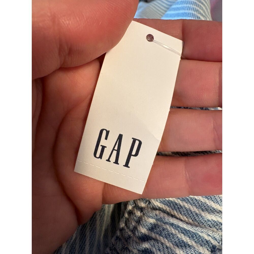NWTs GAP Horseshoe Easy Striped Mid Rise Jeans Wide Leg - Picture 5 of 8